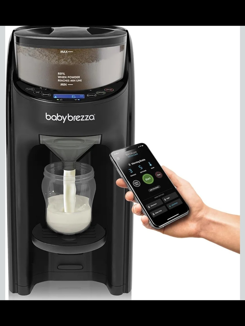 Baby Brezza Formula Pro Smart Dry Powder Dispenser - Black
